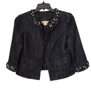 Michael Michael Kors Woman’s black and white blazer jacket. Size 4.